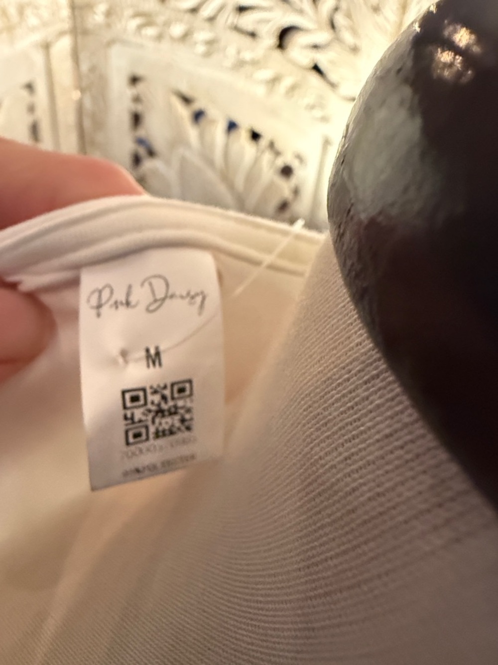 White V-Neck Empire Waist Dress - Picture 2 of 8